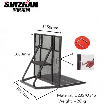 ステンレス鋼の群衆制御バリア